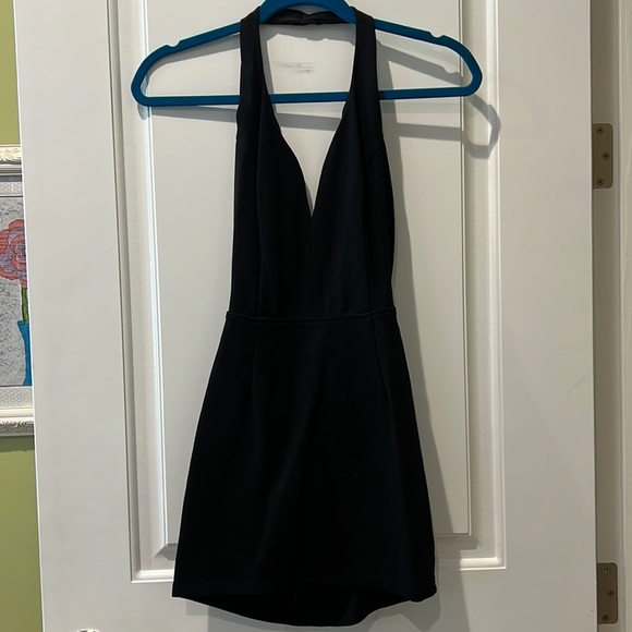 Signature8 Dresses & Skirts - Black mini bodycon halter dress